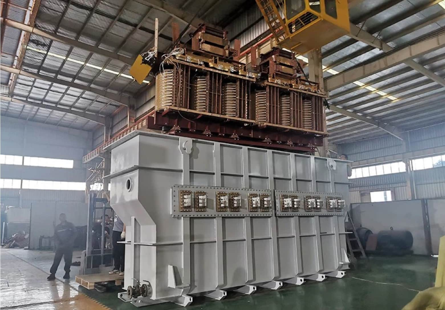 Three phase oil type  rectifier transformer is ready for delivery